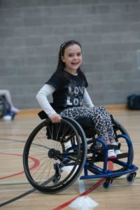 girl in wheelchair